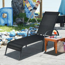Adjustable Patio Chaise Folding Lounge Chair with Backrest by LJGDeals
