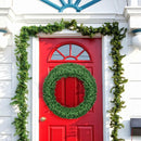 48 Inch Pre-lit Cordless Artificial Christmas Wreath by LJGDeals