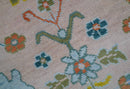 Emmy Custom Made Traditional Design Peach Hand Knotted Wool Rug