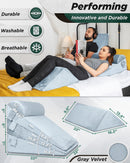 LX11 5pcs Orthopedic Wedge Pillow Set, Cloud Gray