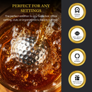 Luxurious Bar Gift Set Golf Whiskey Glasses Golf Ball Chillers Tongs Set In Premium Wood Box By The by The Wine Savant