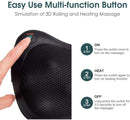 Shiatsu Pillow Massager with Heat Deep Kneading for Shoulder Neck and Back by LJGDeals