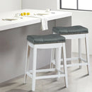 Set of 2 24-Inch Height Backless Counter Stool with Footrest by LJGDeals