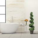4 Feet Artificial Boxwood Spiral Green Leaves Tree by LJGDeals