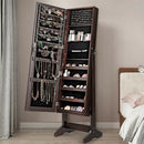 Standing Jewelry Armoire Cabinet with Full Length Mirror by LJGDeals
