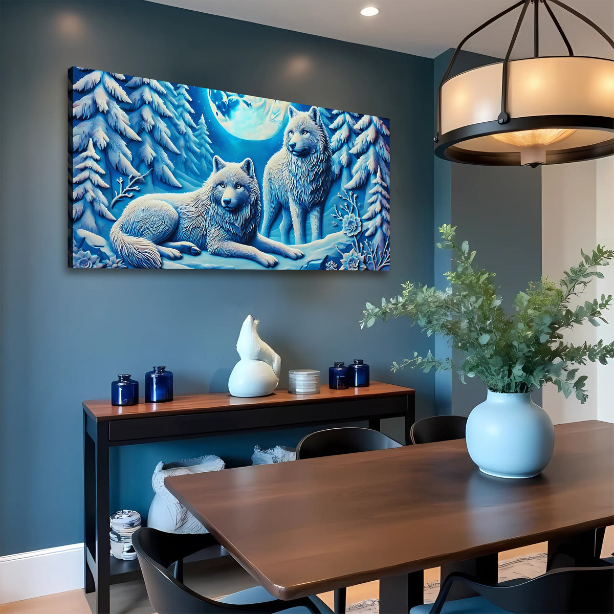 3D Wolves Wall Art V, photo 4 of 10