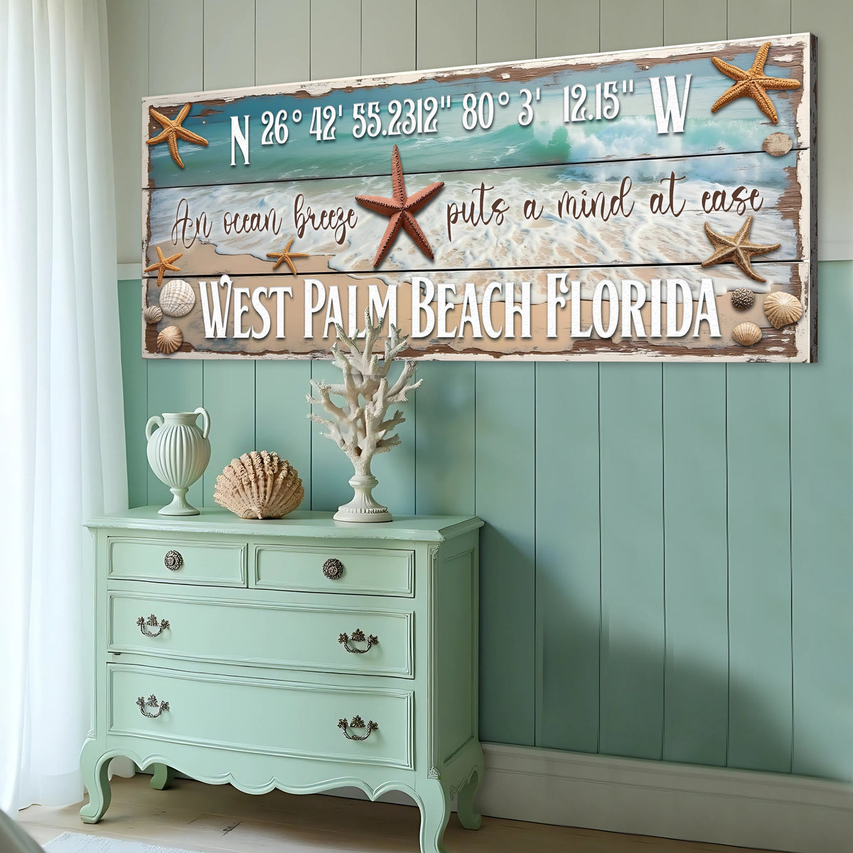 Personalized Beach House Coastal Sign III, photo 4 of 10