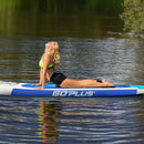 10 Feet Inflatable Stand Up Paddle Board 6 Inches Thick with Backpack Leash Aluminum Paddle by LJGDeals