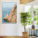 Cliff Divers Wall Art Canvas Print – Oceanfront Cliffs Waves