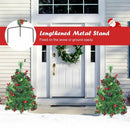 Set of 2 29 Inch Battery Powered Pre-lit Pathway Holiday Christmas Trees by DirectDeals