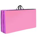 4 Feet x 10 Feet Thick Folding Panel Gymnastics Mat-Pink & Purple by LJGDeals