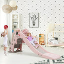 3-in-1 Kids Climber Slide Play Set with Basketball Hoop and Ball by LJGDeals