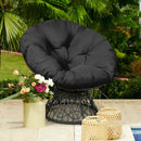 Rattan Papasan Chair Ergonomic 360-degree Swivel Soft Cushion Garden by LJGDeals
