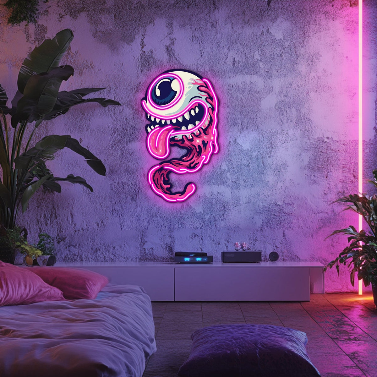 UV Printed Eye Neon Wall Art- LV0071, photo 5 of 5