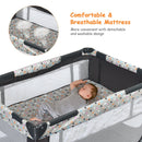 Portable Baby Playpen with Mattress Foldable Design by DirectDeals