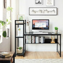 59-Inch Computer Desk Home Office Workstation 4-Tier Storage Shelves by LJGDeals