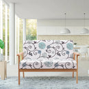 Modern Fabric Loveseat Sofa Couch Upholstered 2-Seat Armchair by LJGDeals