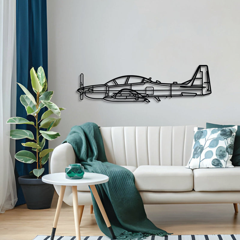 EMB 314 Super Tucano Metal Aircraft Wall Art - NCP0555