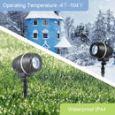 Outdoor Waterproof Christmas Snowflake LED Projector Lights with Remote Control by LJGDeals