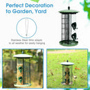 3-in-1 Metal Hanging Wild Bird Feeder with 4 Feeding Ports and Perches by LJGDeals