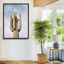 Saguaro Cactus Wall Art Canvas Print – Framed Earthy Desert