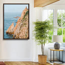 Cliff Divers Wall Art Canvas Print – Oceanfront Cliffs Waves