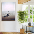 Moody Seascape Wall Art Canvas Print – Foggy Ocean Waves