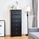 6 Drawers Chest Dresser Clothes Storage Bedroom Furniture Cabinet by LJGDeals