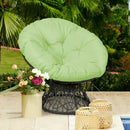 Rattan Papasan Chair Ergonomic 360-degree Swivel Soft Cushion Garden by DirectDeals