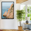 Cliff Divers Wall Art Canvas Print – Oceanfront Cliffs Waves