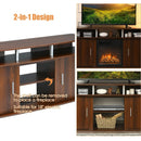 63 Inch TV Entertainment Console Center with 2 Cabinets by LJGDeals
