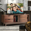 TV Stand for TV up to 60 Inch Media Console Table Storage with Doors by LJGDeals