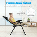 4 Pieces Patio Garden Adjustable Reclining Folding Chairs with Headrest by LJGDeals