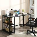 47 Inch Computer Desk Office Study Table Workstation Home with Adjustable Shelf Black by LJGDeals