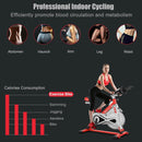 Stationary Silent Belt Adjustable Exercise Bike with Phone Holder and Electronic Display by LJGDeals