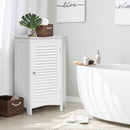 Corner Storage Cabinet Free Standing Bathroom Cabinet with Shutter Door by LJGDeals