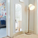 Full Length Frameless Wall Mountable Floor Mirror-White by LJGDeals