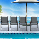 4 Pieces Portable Outdoor Folding Chair with Armrest by LJGDeals