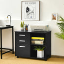 3-Drawer Mobile Lateral File Cabinet Printer Stand by LJGDeals