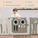 14-Panel Baby Playpen Kids Activity Center Foldable Play Yard with Lock Door by LJGDeals