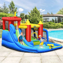 Inflatable Bouncer Bounce House with Water Slide Splash Pool without Blower by DirectDeals