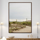 Desert Landscape Wall Art Canvas Print – Cacti and Shrubs