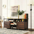 58 Inch Wood TV Stand Entertainment Media Center Console with Storage Cabinet by LJGDeals
