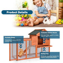 Outdoor Wooden Rabbit hutch-Natural by LJGDeals