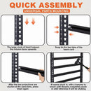Heavy Duty Metal Garage Shelving Rack 2000lbs 4/5/6-Tier Steel Shelf 60"/72"/84" by 2Dropme