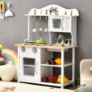 Wooden Pretend Play Kitchen Set for Kids with Accessories and Sink by LJGDeals
