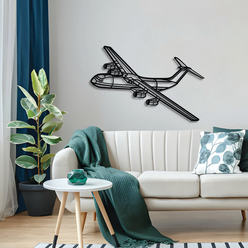 C-141B Starlifter Angle Metal Aircraft Wall Art - NCP0532