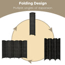 6.5Ft 6-Panel Weave Folding Fiber Room Divider Screen by LJGDeals