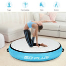 40 Inch Inflatable Round Gymnastic Mat with Electric Pump by LJGDeals
