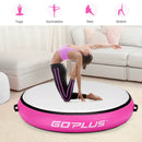 40 Inch Inflatable Round Gymnastic Mat with Electric Pump by LJGDeals